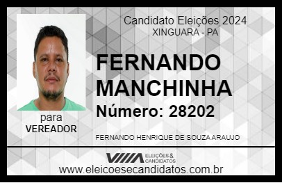 Candidato FERNANDO MANCHINHA 2024 - XINGUARA - Eleições