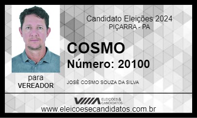 Candidato COSMO 2024 - PIÇARRA - Eleições