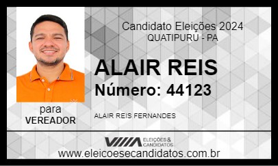 Candidato ALAIR REIS 2024 - QUATIPURU - Eleições