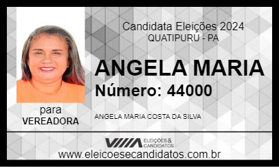 Candidato ANGELA MARIA 2024 - QUATIPURU - Eleições