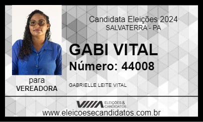 Candidato GABI VITAL 2024 - SALVATERRA - Eleições