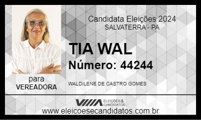 Candidato TIA WAL 2024 - SALVATERRA - Eleições