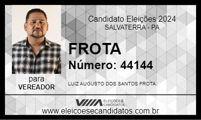 Candidato FROTA 2024 - SALVATERRA - Eleições