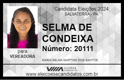 Candidato SELMA DE CONDEIXA 2024 - SALVATERRA - Eleições