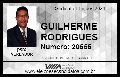 Candidato GUILHERME RODRIGUES 2024 - SALVATERRA - Eleições