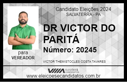 Candidato DR VICTOR DO PARITÁ 2024 - SALVATERRA - Eleições