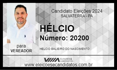 Candidato HÉLCIO 2024 - SALVATERRA - Eleições