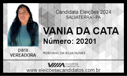 Candidato VANIA DA CATA 2024 - SALVATERRA - Eleições