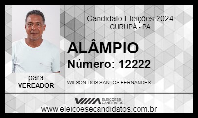 Candidato ALÂMPIO 2024 - GURUPÁ - Eleições