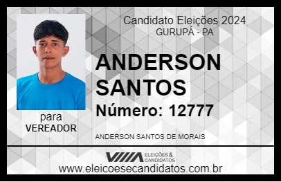 Candidato ANDERSON SANTOS 2024 - GURUPÁ - Eleições