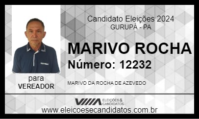 Candidato MARIVO ROCHA 2024 - GURUPÁ - Eleições