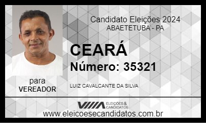 Candidato CEARÁ 2024 - ABAETETUBA - Eleições