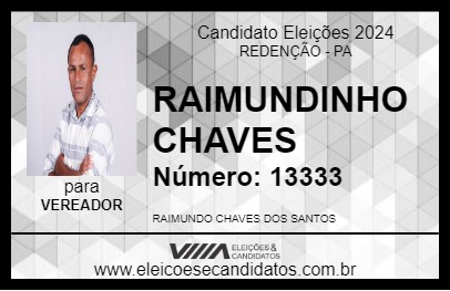 Candidato RAIMUNDINHO CHAVES 2024 - REDENÇÃO - Eleições