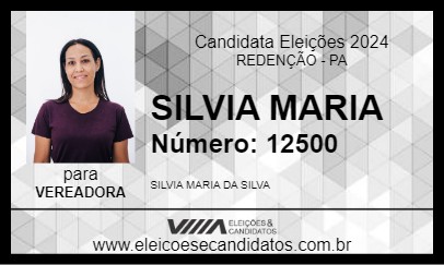 Candidato SILVIA MARIA 2024 - REDENÇÃO - Eleições