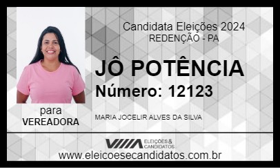 Candidato JÔ POTÊNCIA 2024 - REDENÇÃO - Eleições