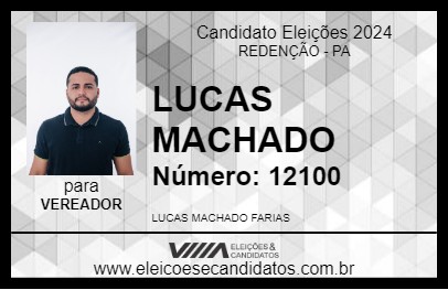 Candidato LUCAS MACHADO 2024 - REDENÇÃO - Eleições