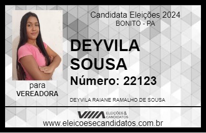 Candidato DEYVILA SOUSA 2024 - BONITO - Eleições