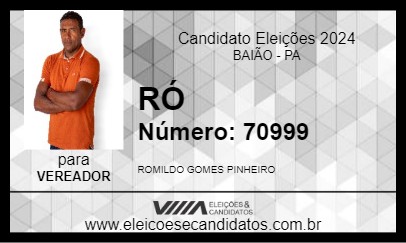 Candidato RÓ 2024 - BAIÃO - Eleições