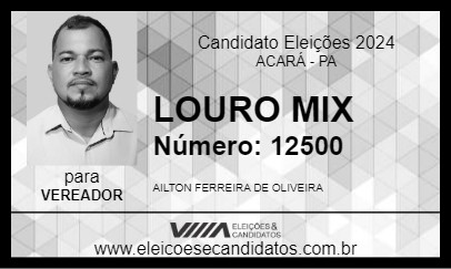 Candidato LOURO MIX 2024 - ACARÁ - Eleições