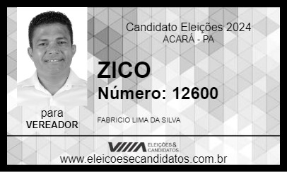 Candidato ZICO 2024 - ACARÁ - Eleições