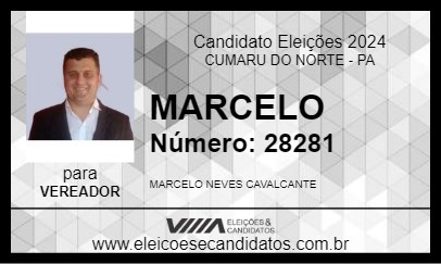 Candidato MARCELO 2024 - CUMARU DO NORTE - Eleições