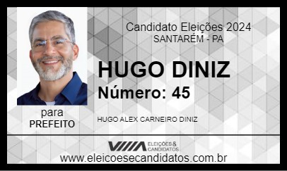 Candidato HUGO DINIZ 2024 - SANTARÉM - Eleições