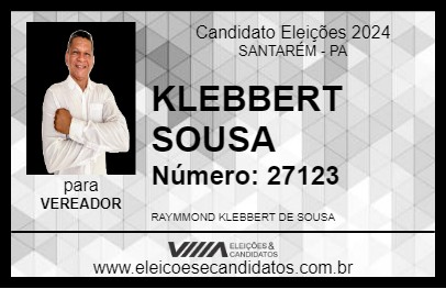 Candidato KLEBBERT SOUSA 2024 - SANTARÉM - Eleições