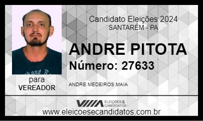 Candidato ANDRE PITOTA 2024 - SANTARÉM - Eleições