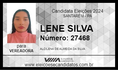 Candidato LENE SILVA 2024 - SANTARÉM - Eleições