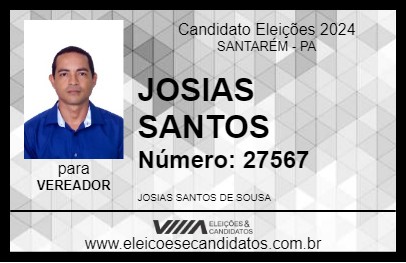 Candidato JOSIAS SANTOS 2024 - SANTARÉM - Eleições