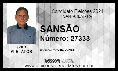 Candidato SANSÃO 2024 - SANTARÉM - Eleições