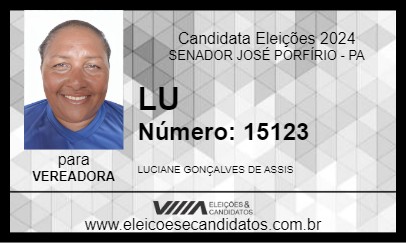 Candidato LU 2024 - SENADOR JOSÉ PORFÍRIO - Eleições