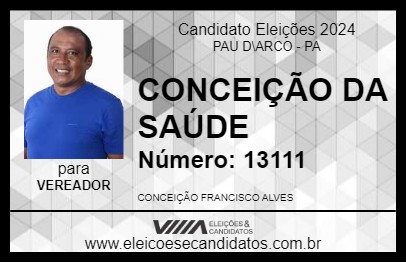 Candidato CONCEIÇÃO DA SAÚDE 2024 - PAU D\ARCO - Eleições