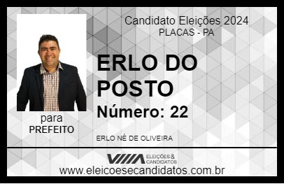 Candidato ERLO DO POSTO 2024 - PLACAS - Eleições