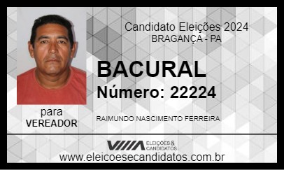 Candidato BACURAL 2024 - BRAGANÇA - Eleições