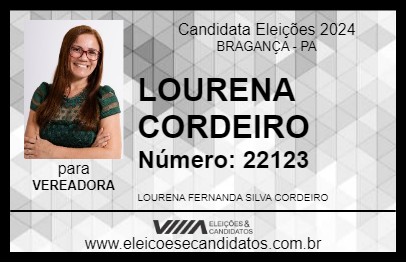 Candidato LOURENA CORDEIRO 2024 - BRAGANÇA - Eleições