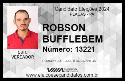 Candidato ROBSON BUFFLEBEM 2024 - PLACAS - Eleições