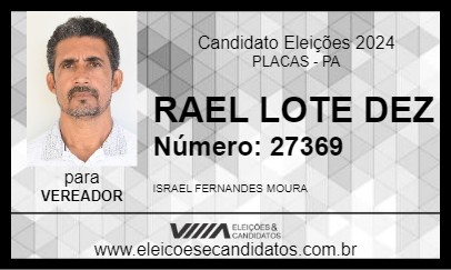 Candidato RAEL LOTE DEZ 2024 - PLACAS - Eleições