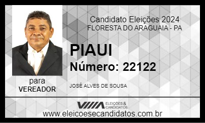 Candidato PIAUI 2024 - FLORESTA DO ARAGUAIA - Eleições