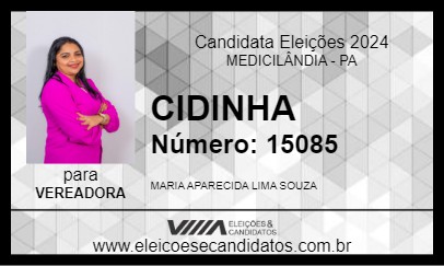 Candidato CIDINHA 2024 - MEDICILÂNDIA - Eleições