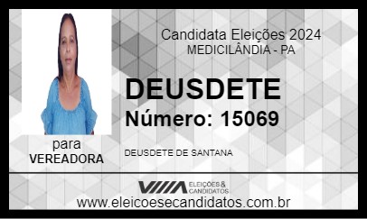 Candidato DEUSDETE 2024 - MEDICILÂNDIA - Eleições