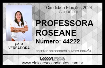 Candidato PROFESSORA ROSEANE 2024 - SOURE - Eleições