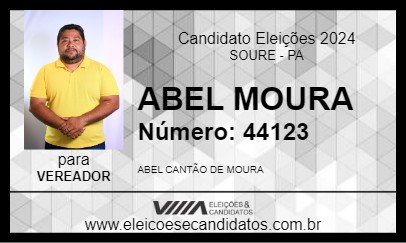 Candidato ABEL MOURA 2024 - SOURE - Eleições