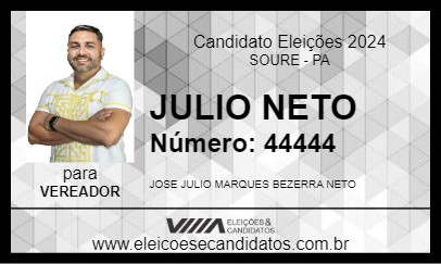 Candidato JULIO NETO 2024 - SOURE - Eleições