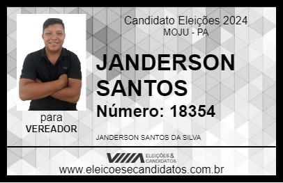 Candidato JANDERSON SANTOS 2024 - MOJU - Eleições