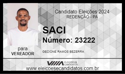 Candidato SACI 2024 - REDENÇÃO - Eleições