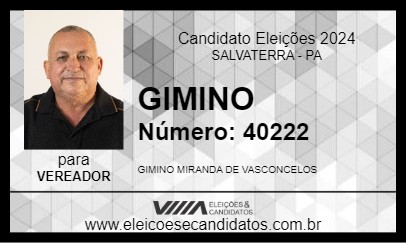 Candidato GIMINO 2024 - SALVATERRA - Eleições