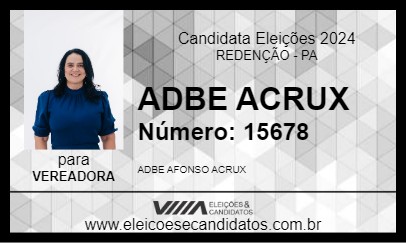 Candidato ADBE ACRUX 2024 - REDENÇÃO - Eleições