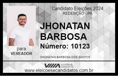 Candidato DHONATAN 2024 - REDENÇÃO - Eleições