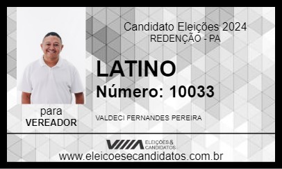 Candidato LATINO  2024 - REDENÇÃO - Eleições